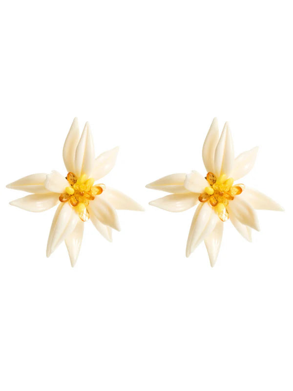 Franny Rhinestone Flower Earrings