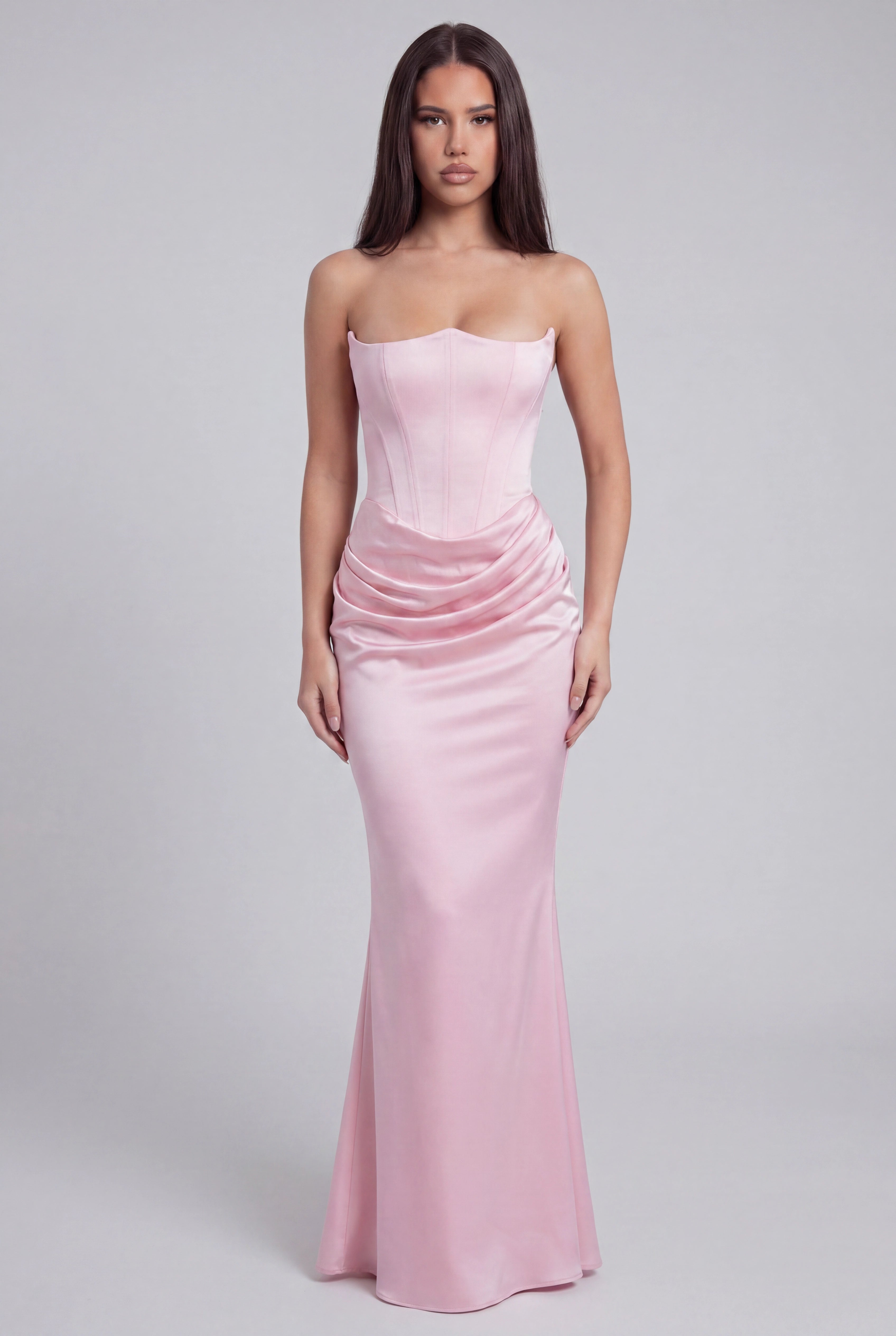 Eliza Strapless Corset Maxi Dress