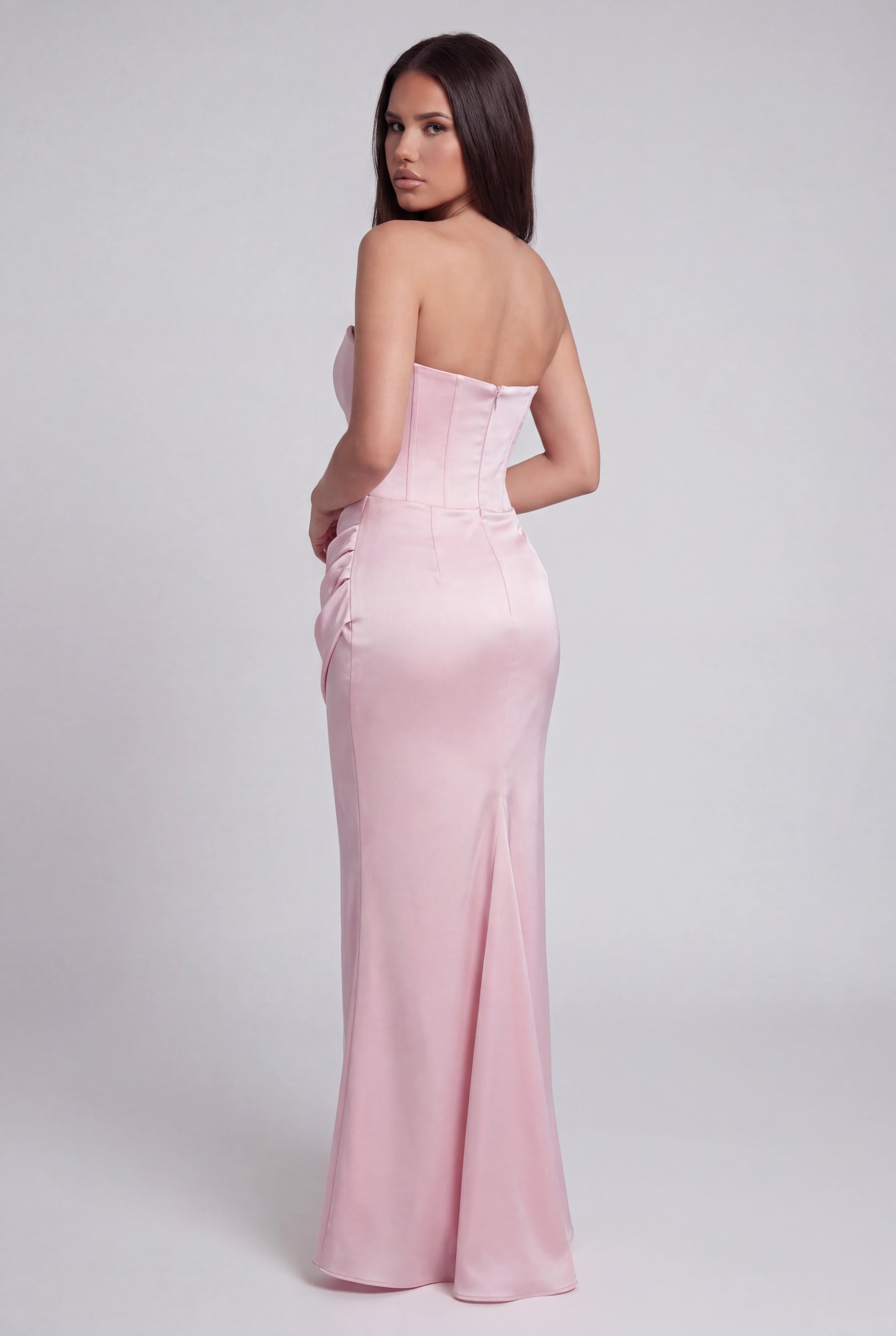 Eliza Strapless Corset Maxi Dress