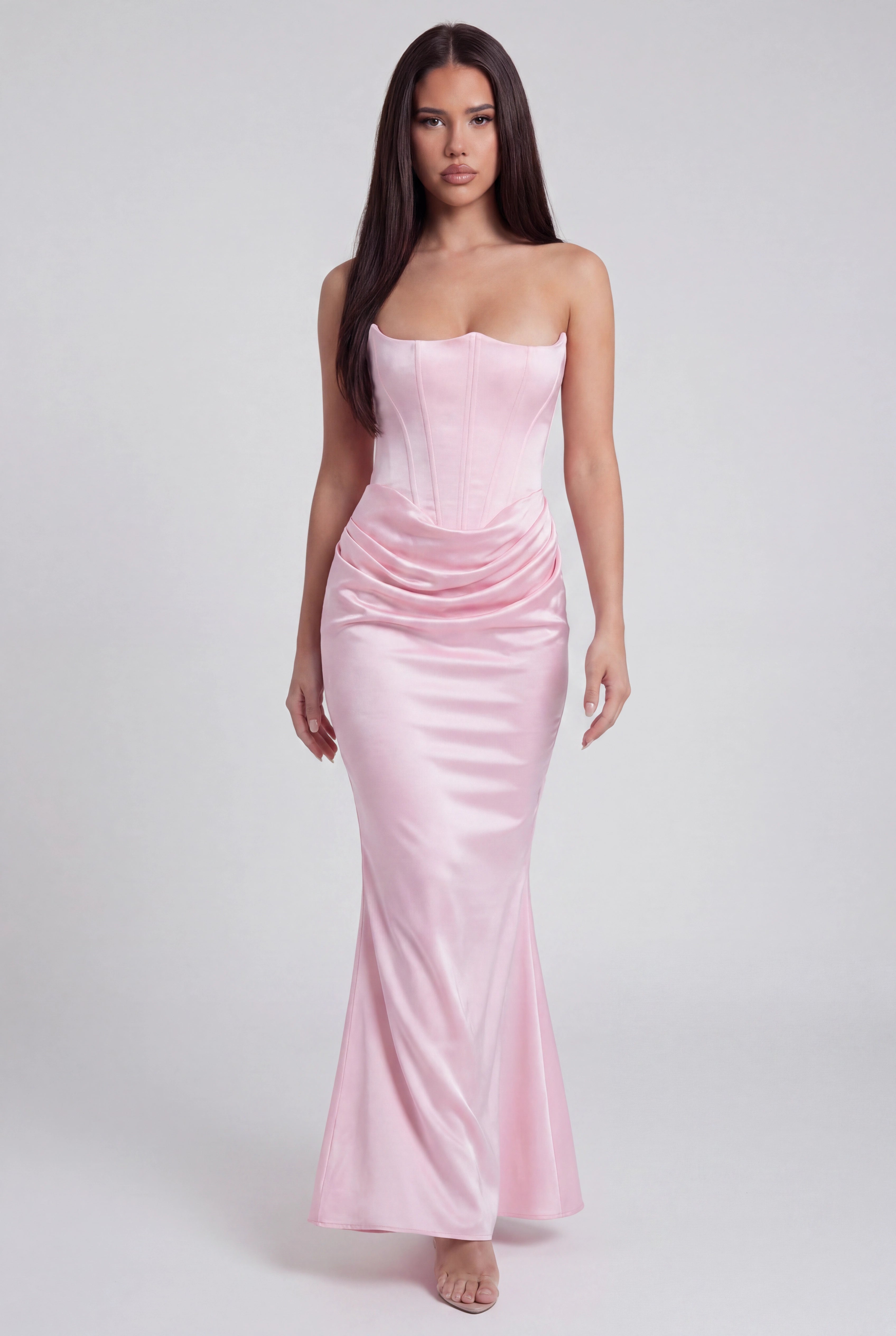 Eliza Strapless Corset Maxi Dress