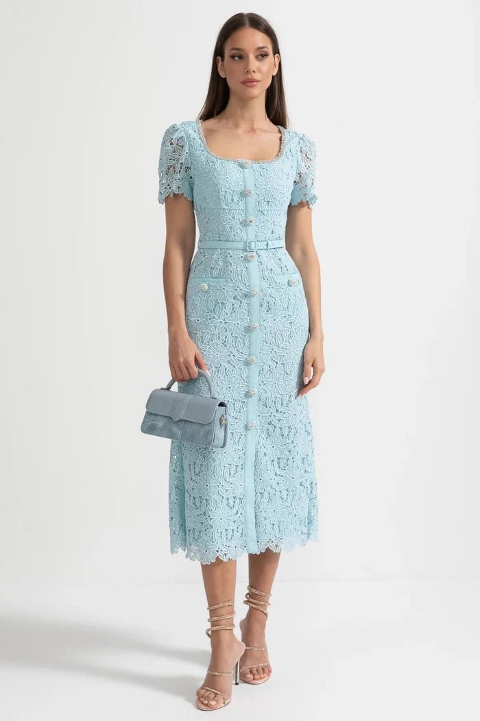 Azalea Lace Midi Dress - Livetta