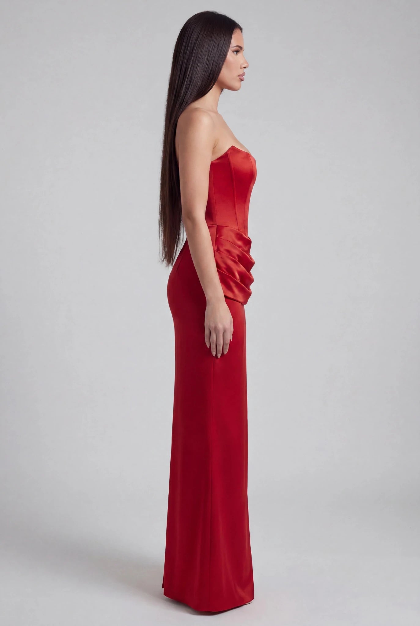 Eliza Strapless Corset Maxi Dress - Livetta