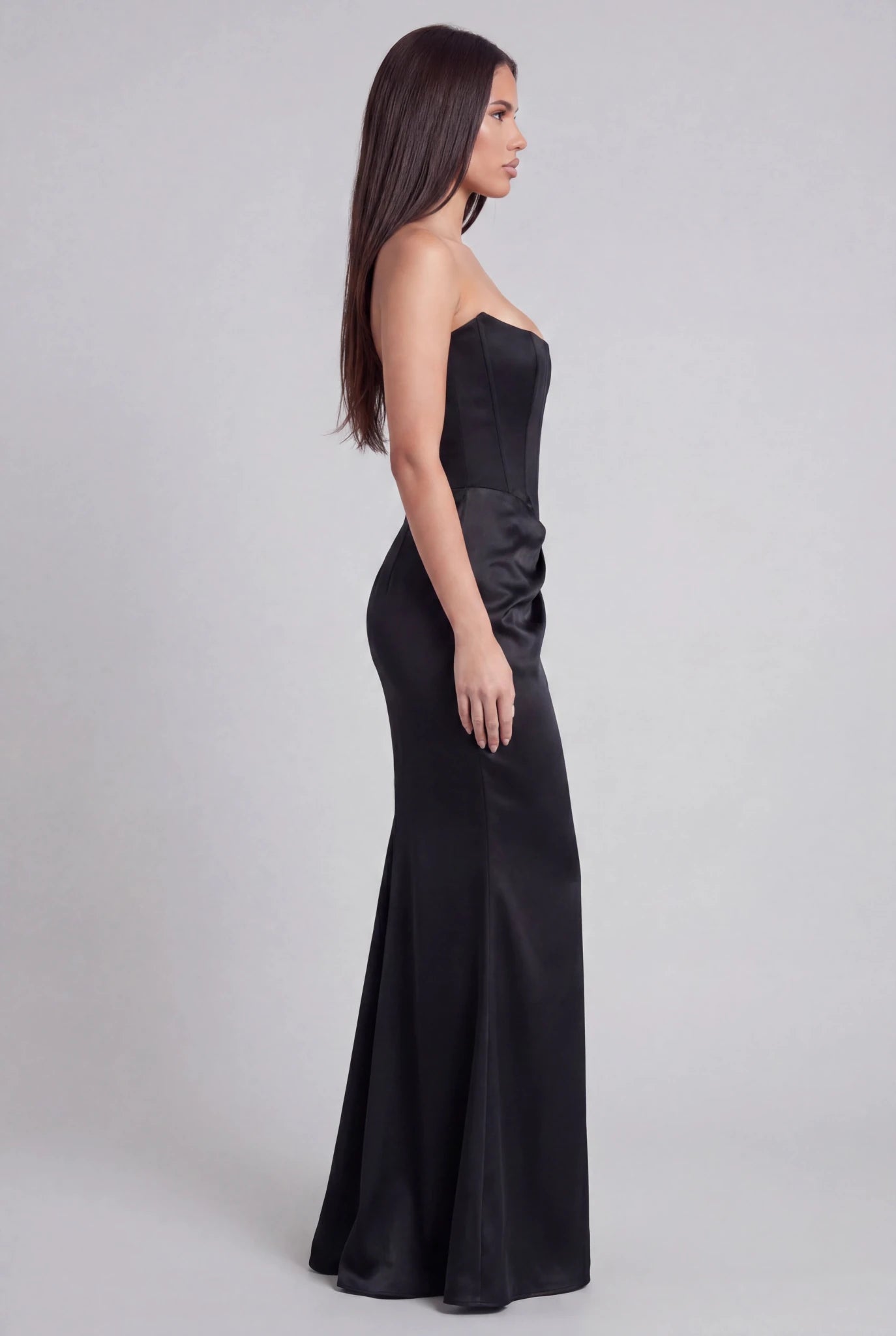 Eliza Strapless Corset Maxi Dress - Livetta