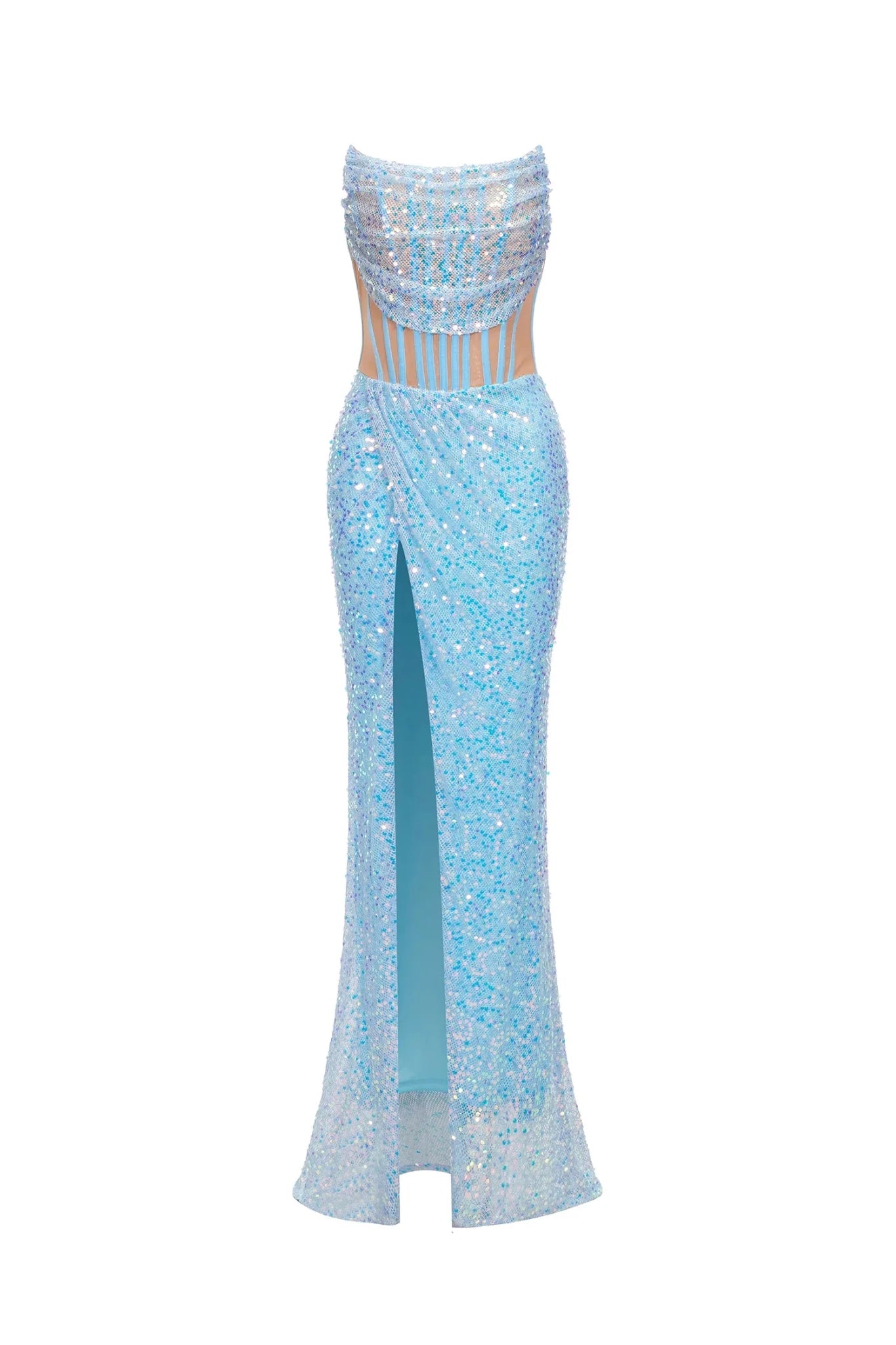 Felicity Sequins Mesh Maxi Dress - Livetta