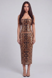 Helena Sequin Leopard 2 Piece Set - Livetta