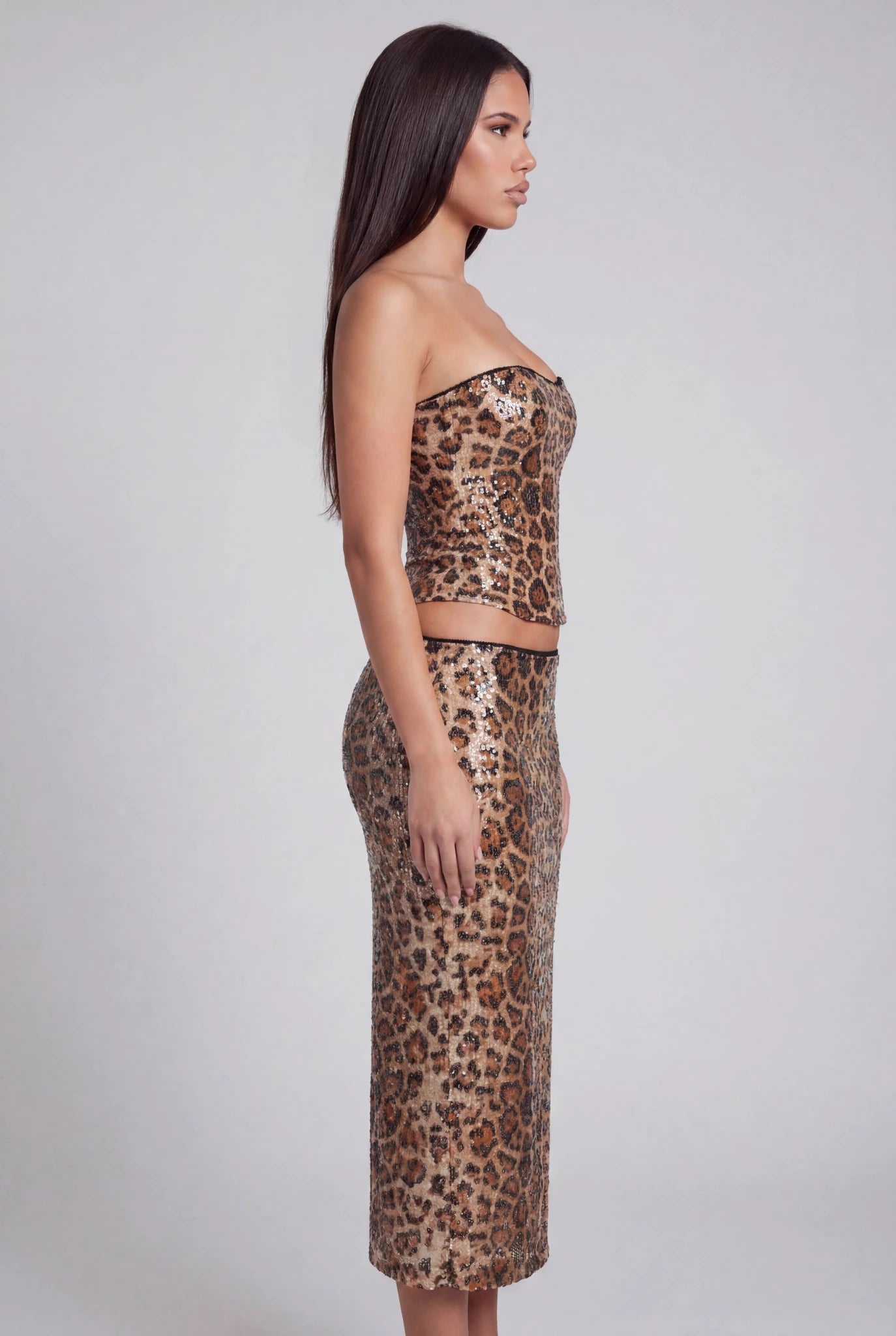 Helena Sequin Leopard 2 Piece Set - Livetta