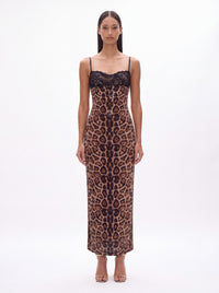 Leopold Spaghetti Sequin Maxi Dress