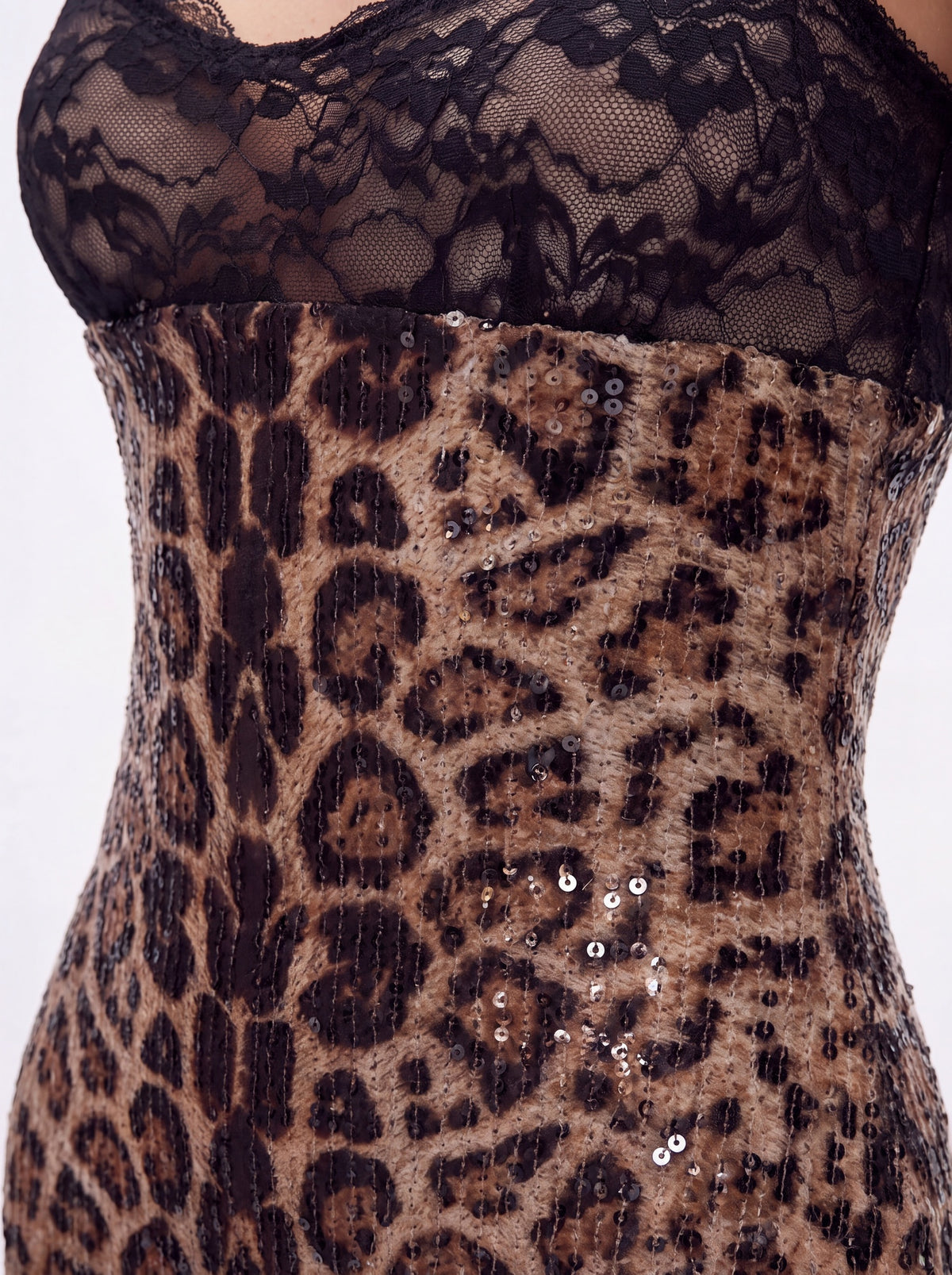 Leopold Spaghetti Sequin Maxi Dress