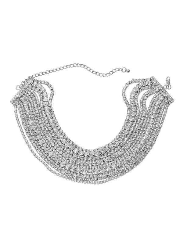 Jolie Multi Layered Crystal Necklace - Livetta