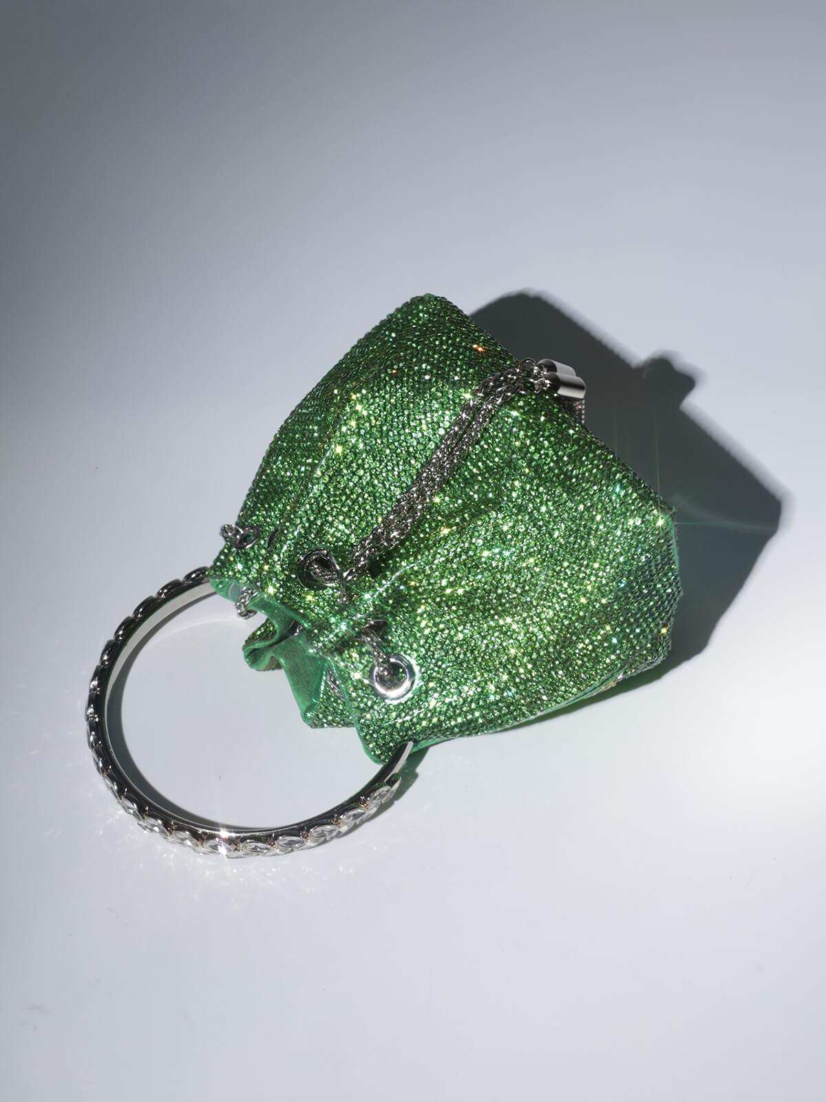 Mel Crystal Embellished Bucket Bag - Livetta