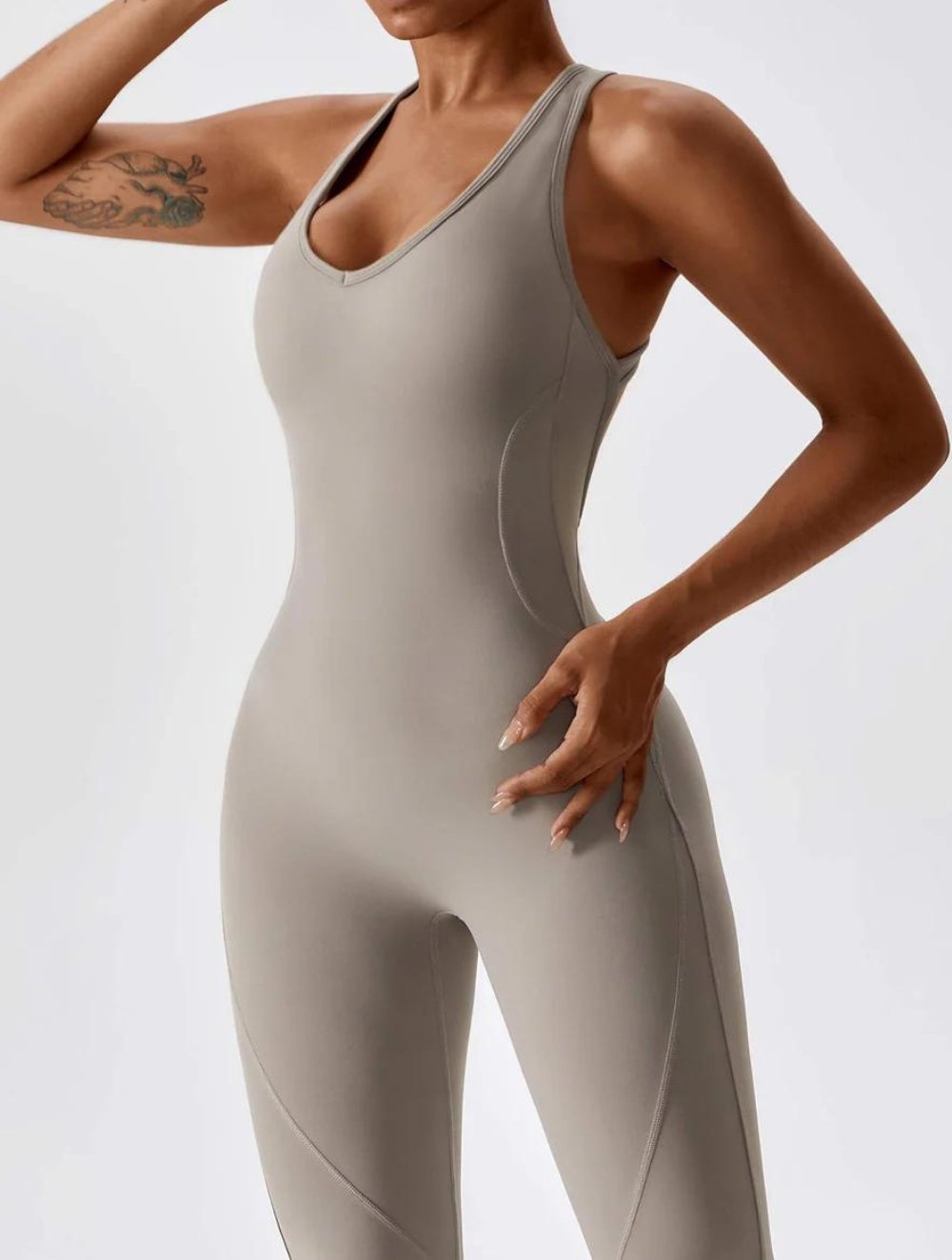 Open Back Flared Jumpsuit - GetLivetta