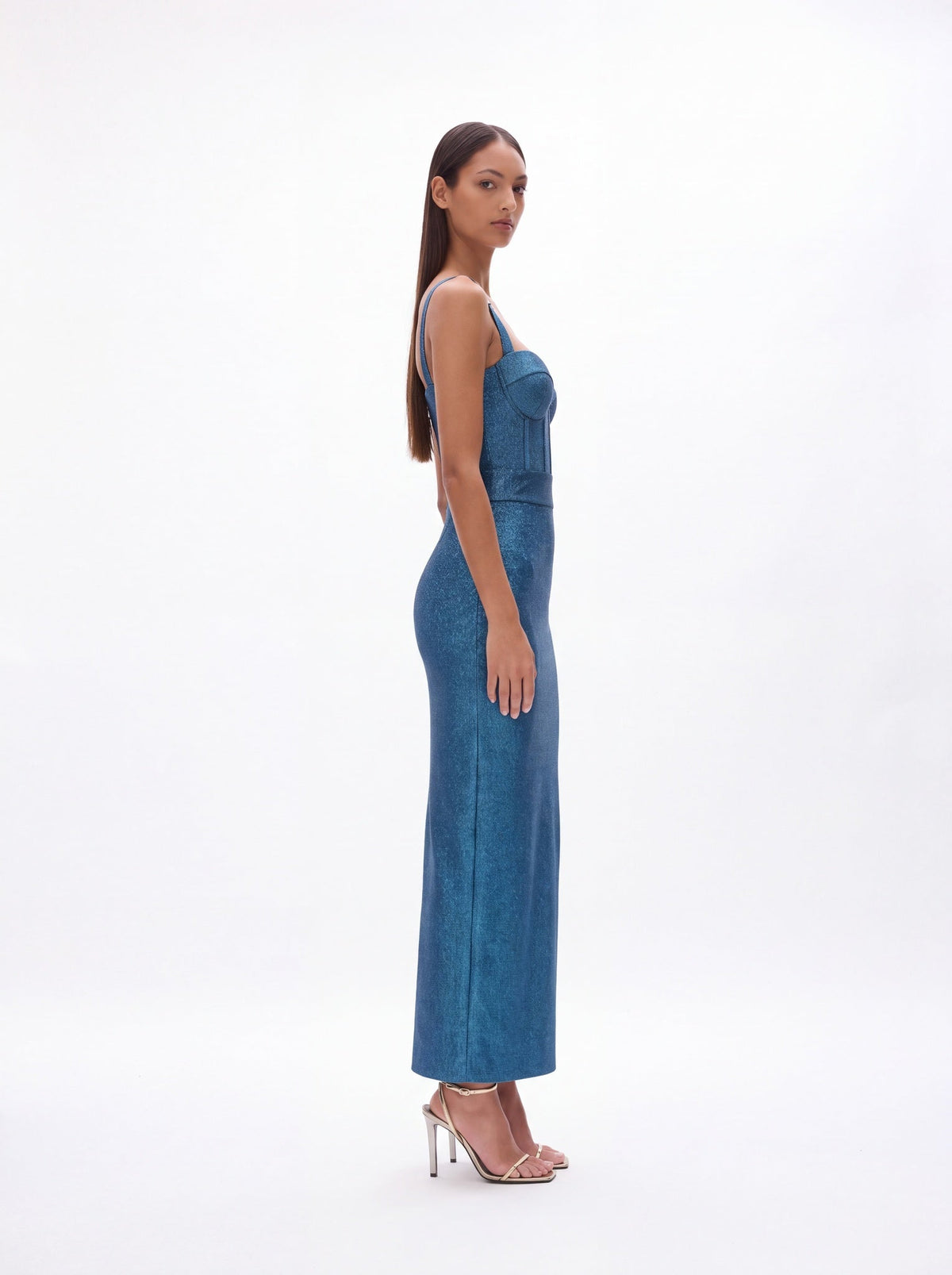 Saige Sleeveless V-Neck Bandage Maxi Dress - Livetta