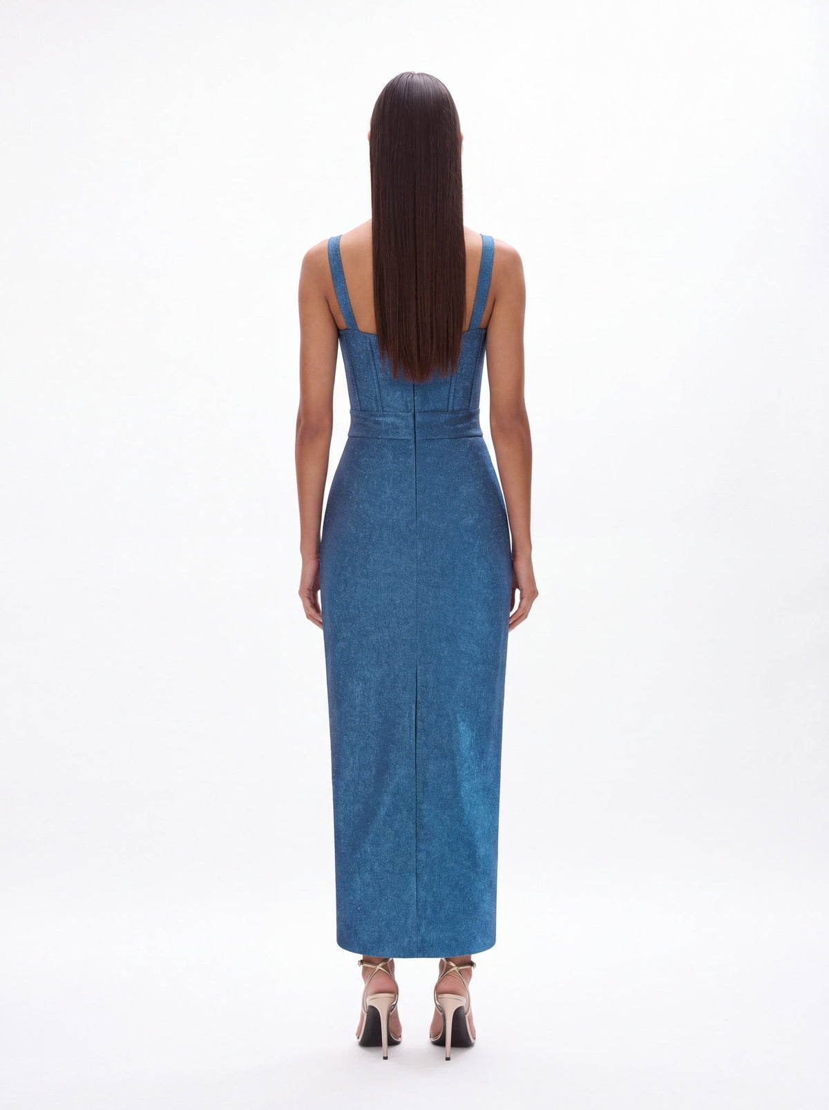 Saige Sleeveless V-Neck Bandage Maxi Dress - Livetta