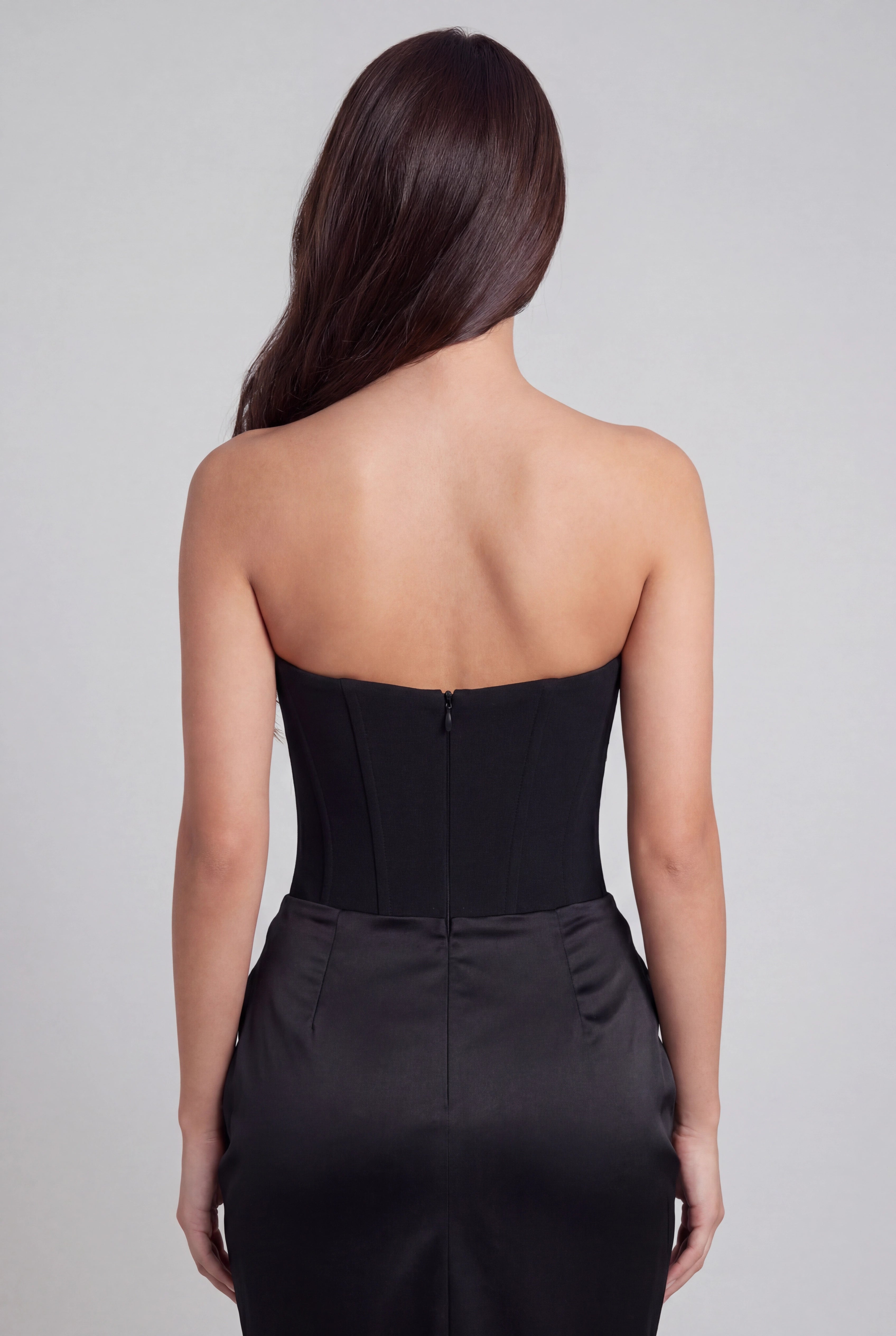 Eliza Strapless Corset Maxi Dress