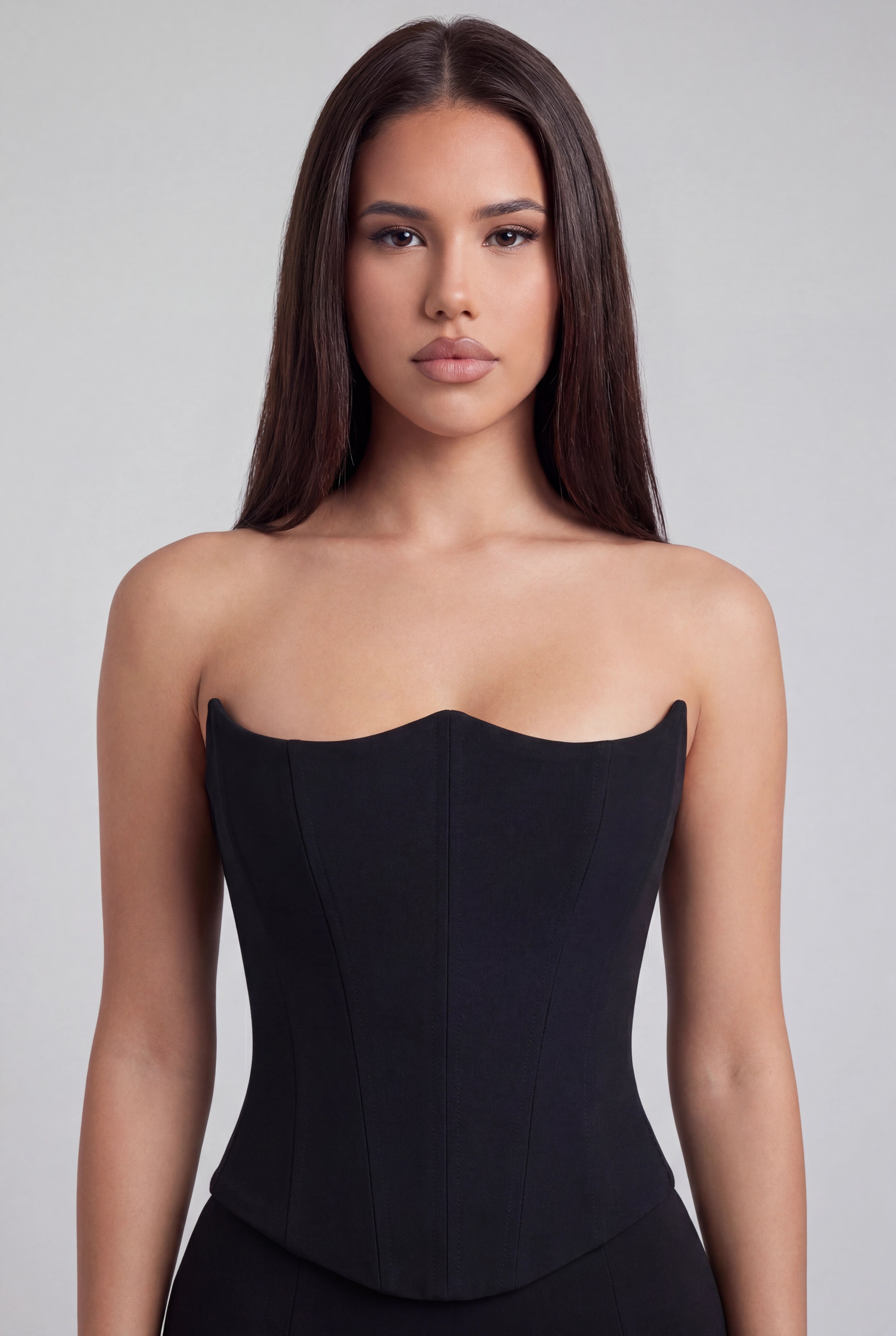 Eliza Strapless Corset Maxi Dress