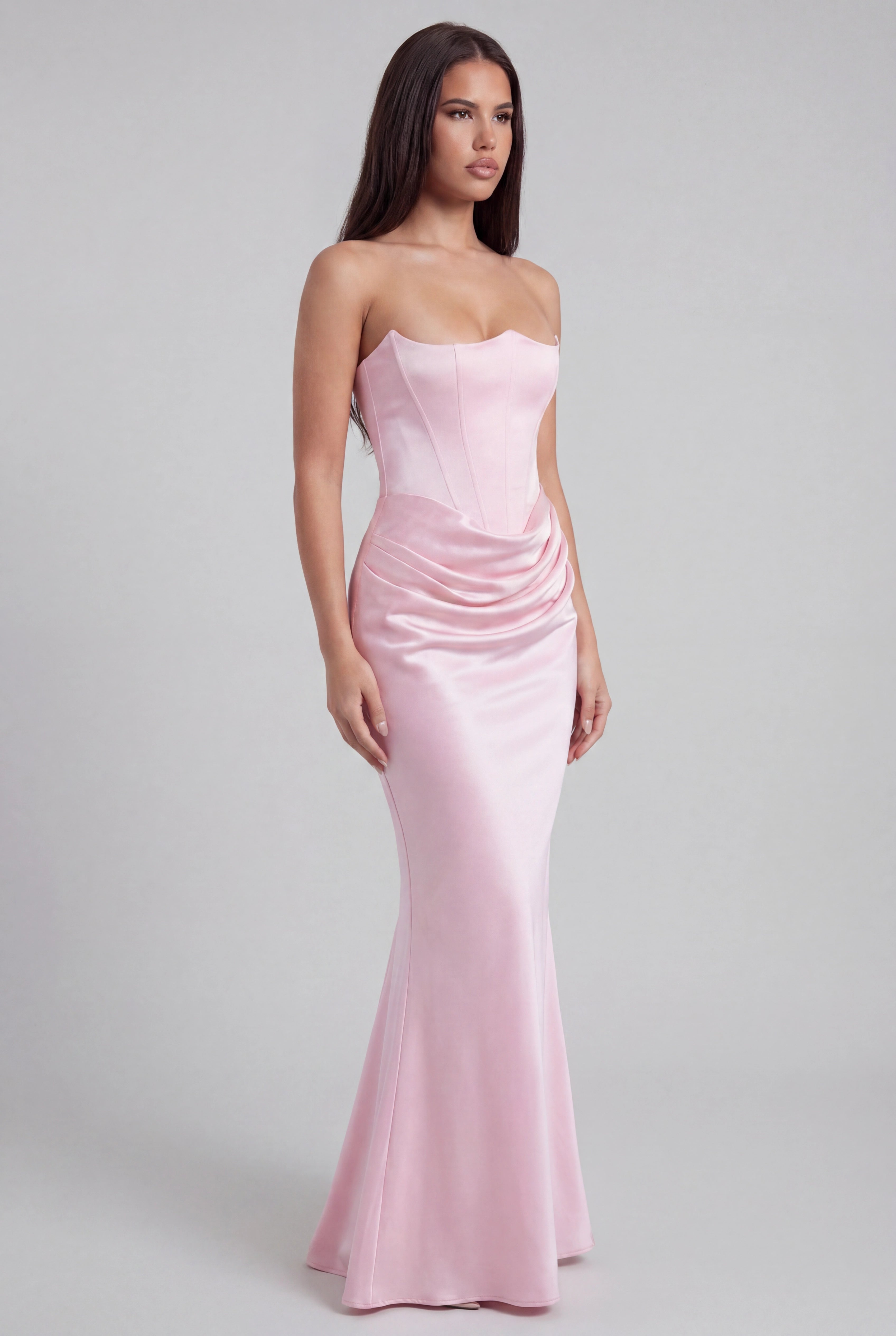 Eliza Strapless Corset Maxi Dress