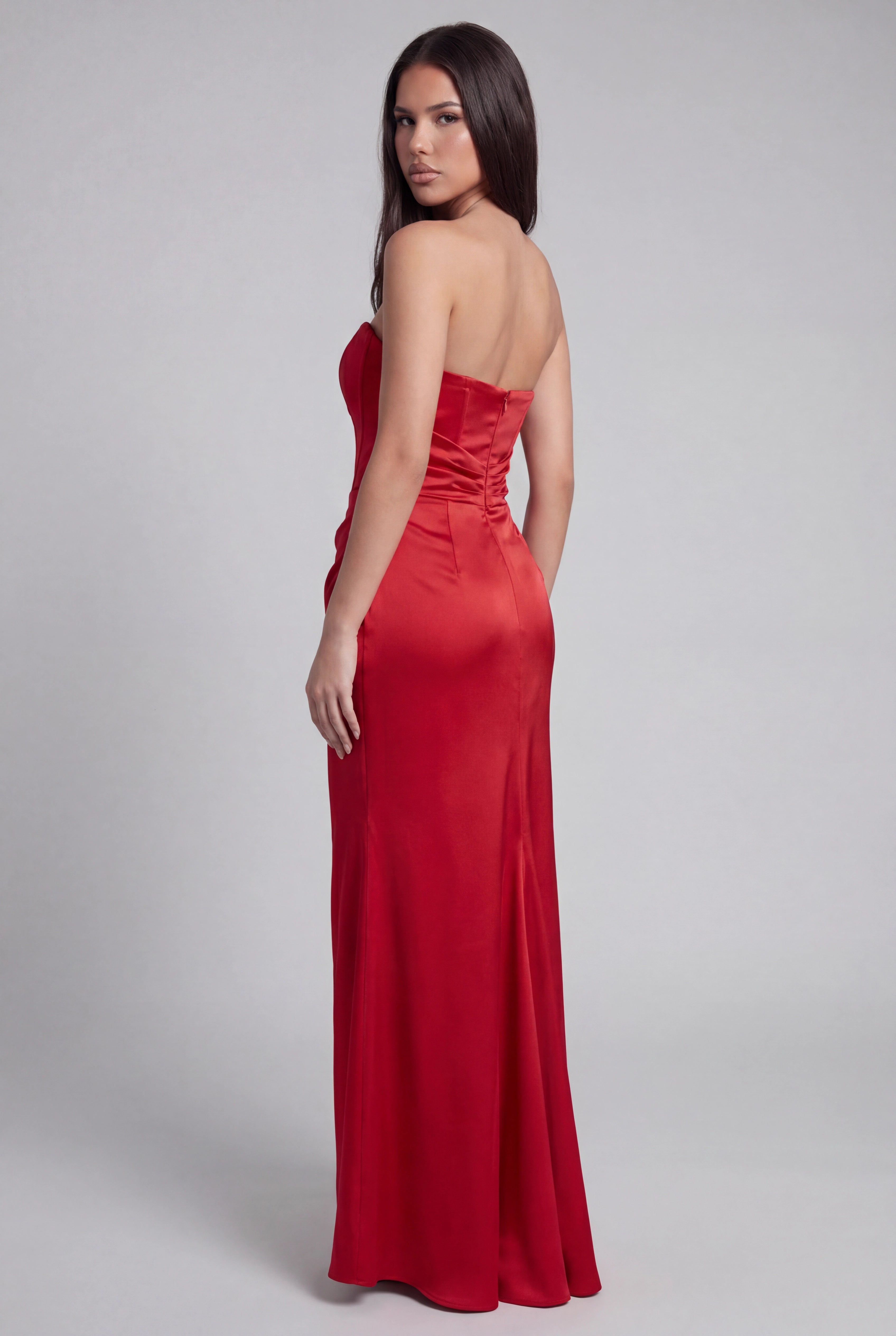 Eliza Strapless Corset Maxi Dress