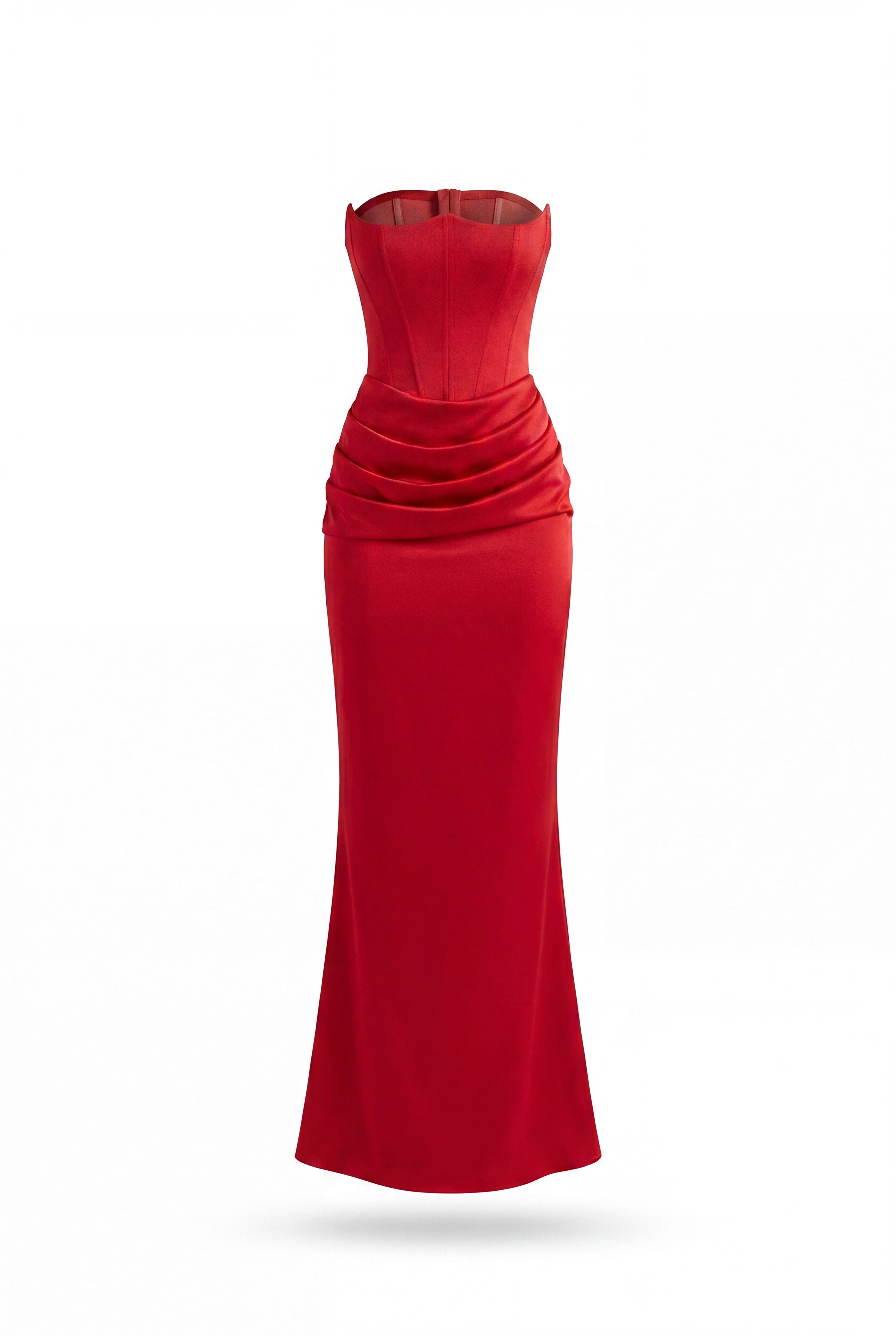 Eliza Strapless Corset Maxi Dress