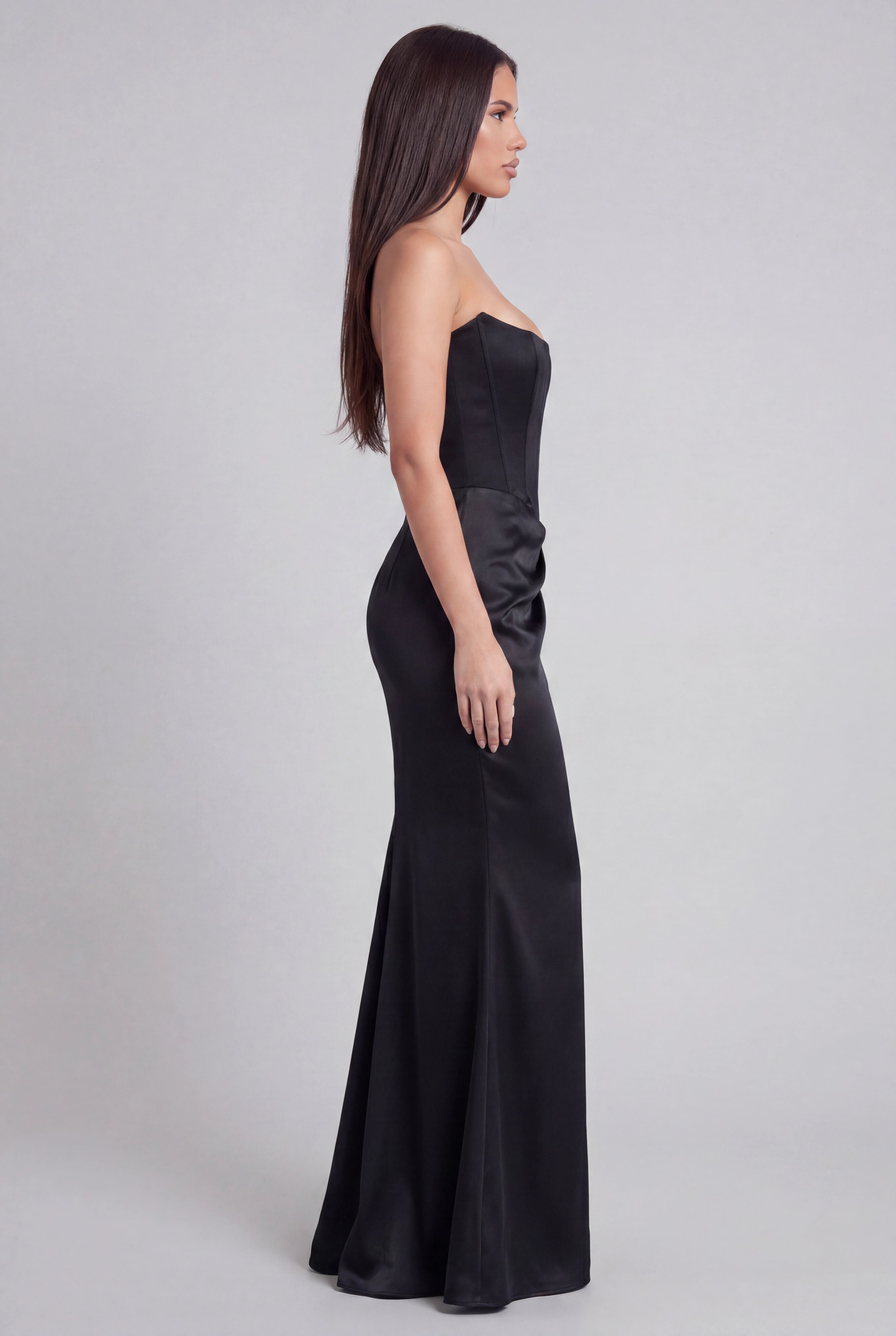 Eliza Strapless Corset Maxi Dress