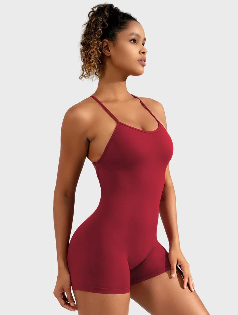 Liza V-Back Romper - GetLivetta