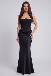 Eliza Strapless Corset Maxi Dress