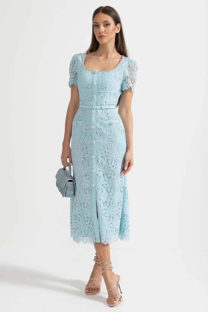 Azalea Lace Midi Dress - Livetta