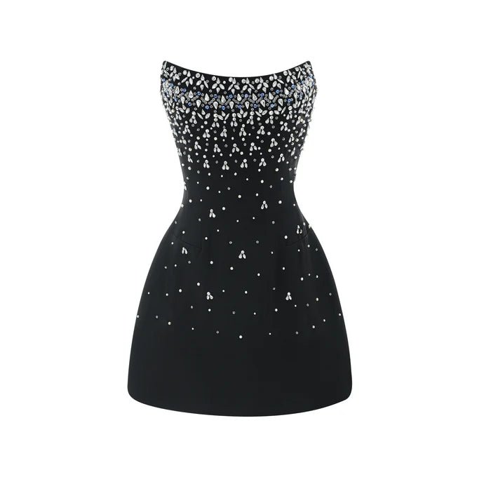 Cassandra Embellished Mini Dress - Livetta