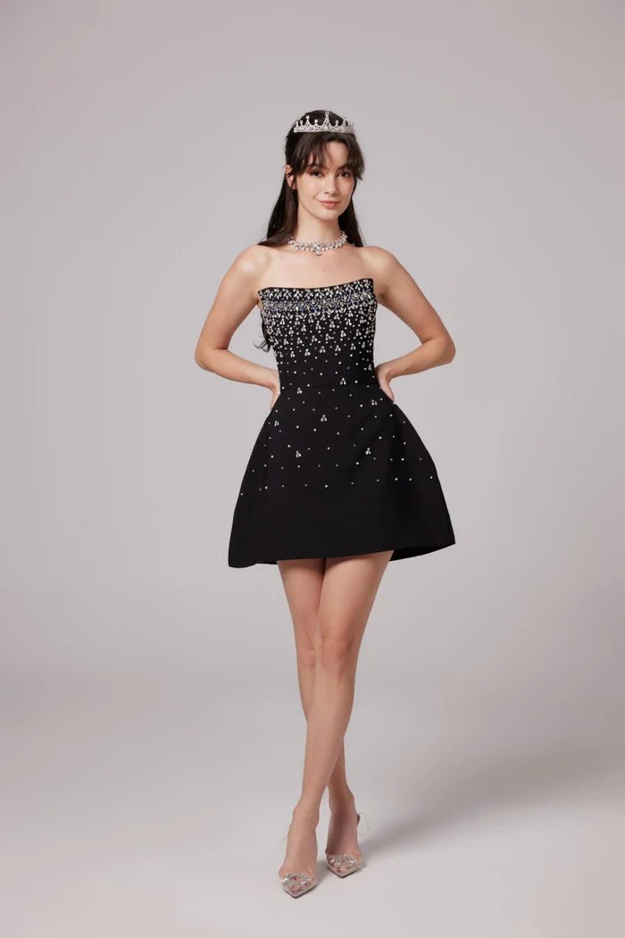 Cassandra Embellished Mini Dress - Livetta