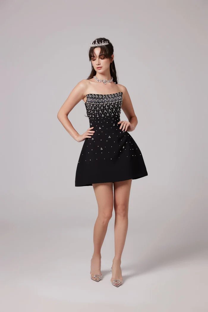 Cassandra Embellished Mini Dress - Livetta