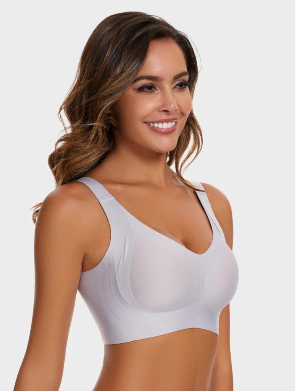 Daily Comfort Wireless Shaper Bra (White) - GetLivetta