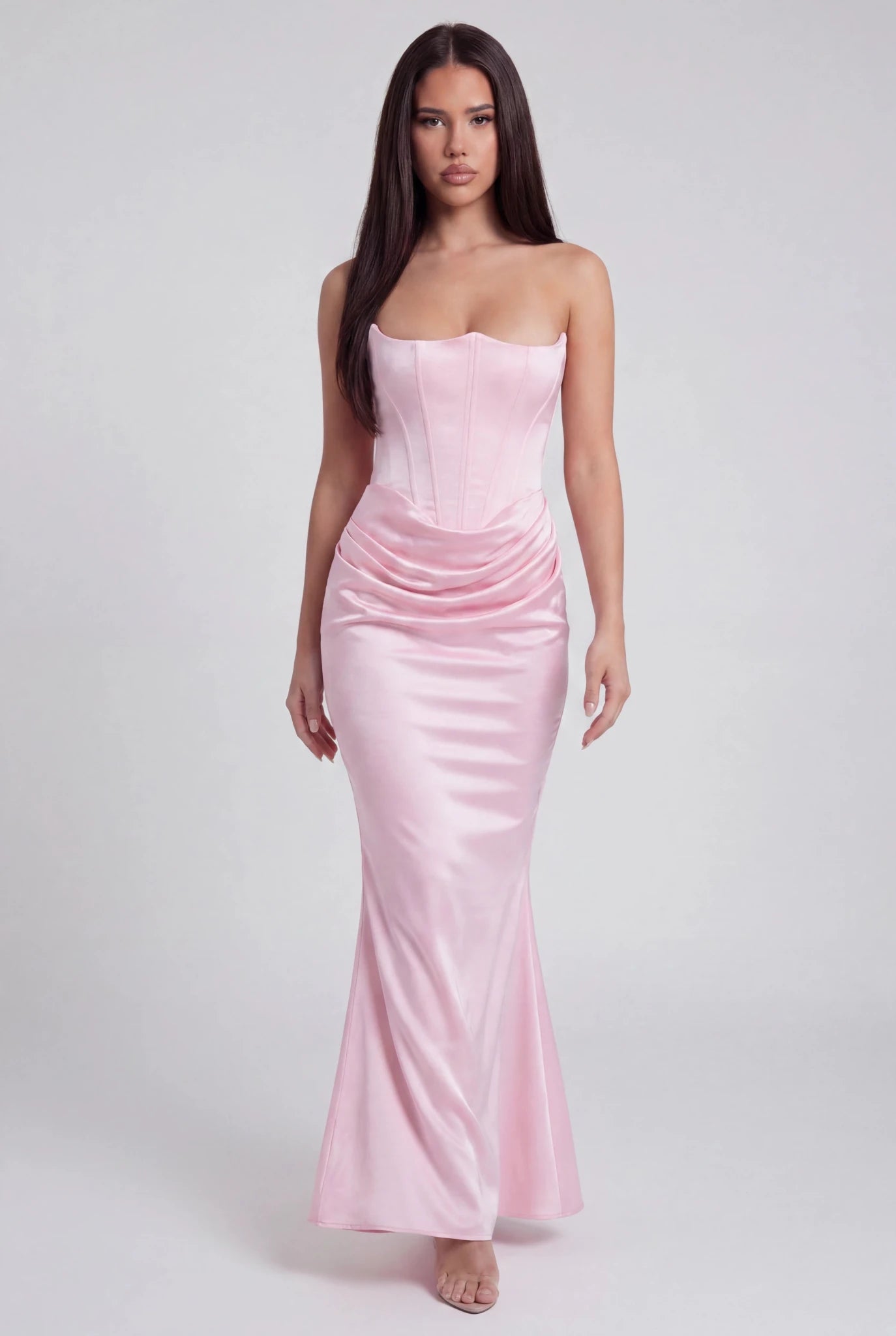 Eliza Strapless Corset Maxi Dress - Livetta
