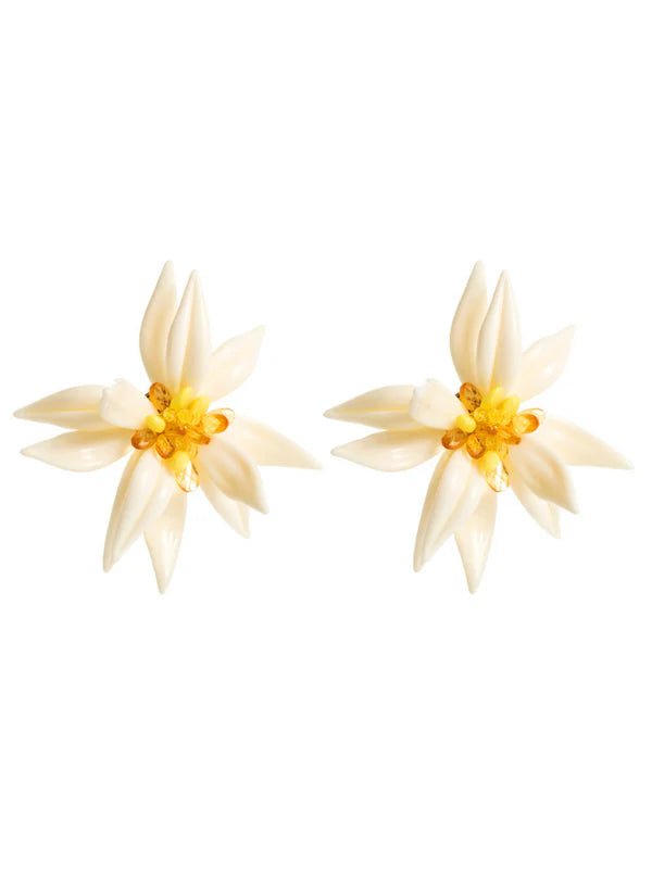 Franny Rhinestone Flower Earrings - Livetta