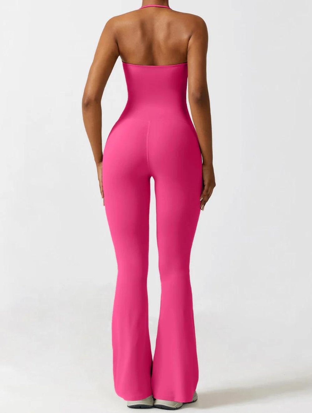 Halter Flared Jumpsuit - GetLivetta