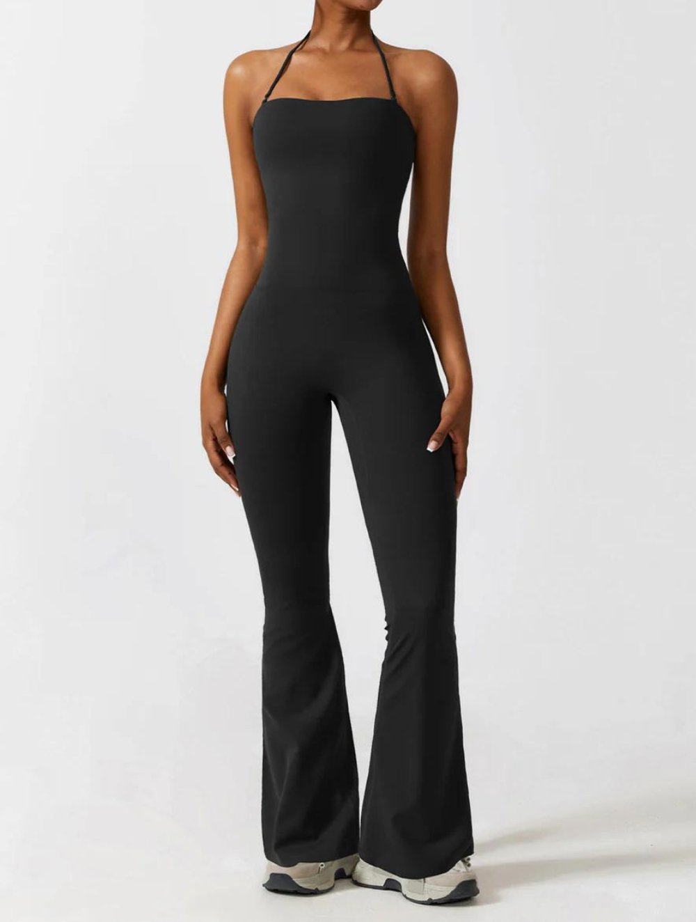 Halter Flared Jumpsuit - GetLivetta