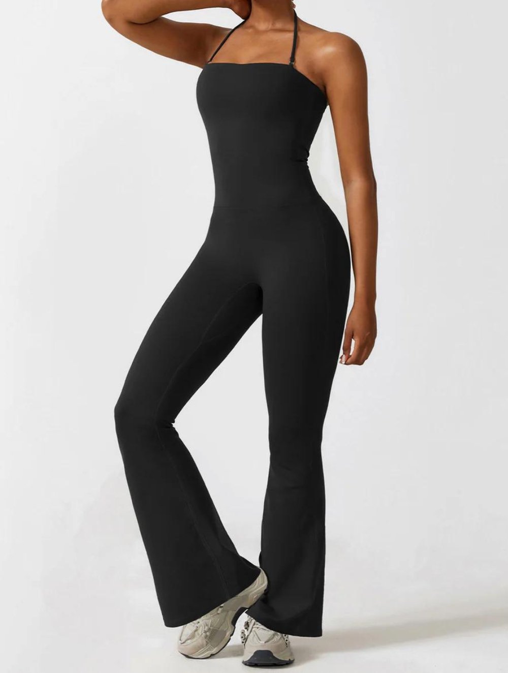 Halter Flared Jumpsuit - GetLivetta