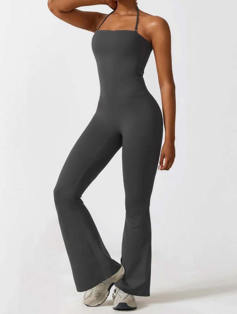 Halter Flared Jumpsuit - GetLivetta