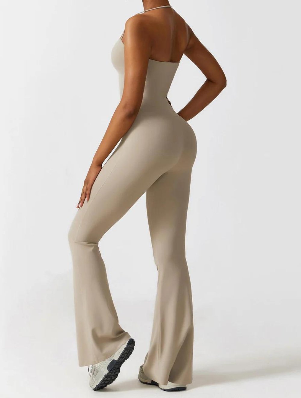 Halter Flared Jumpsuit - GetLivetta