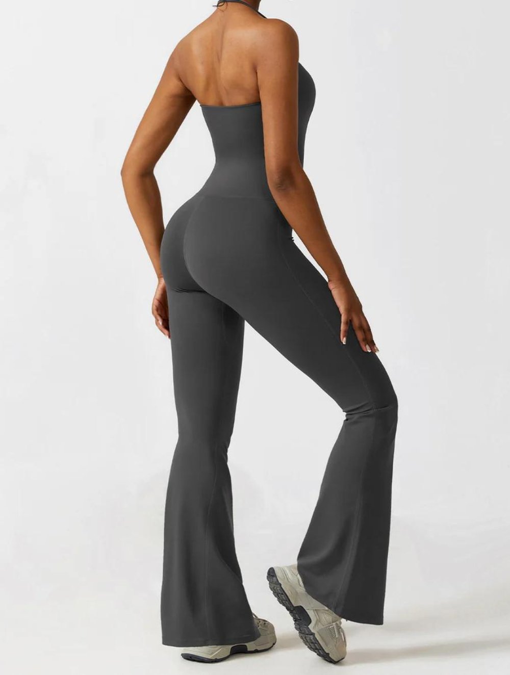 Halter Flared Jumpsuit - GetLivetta