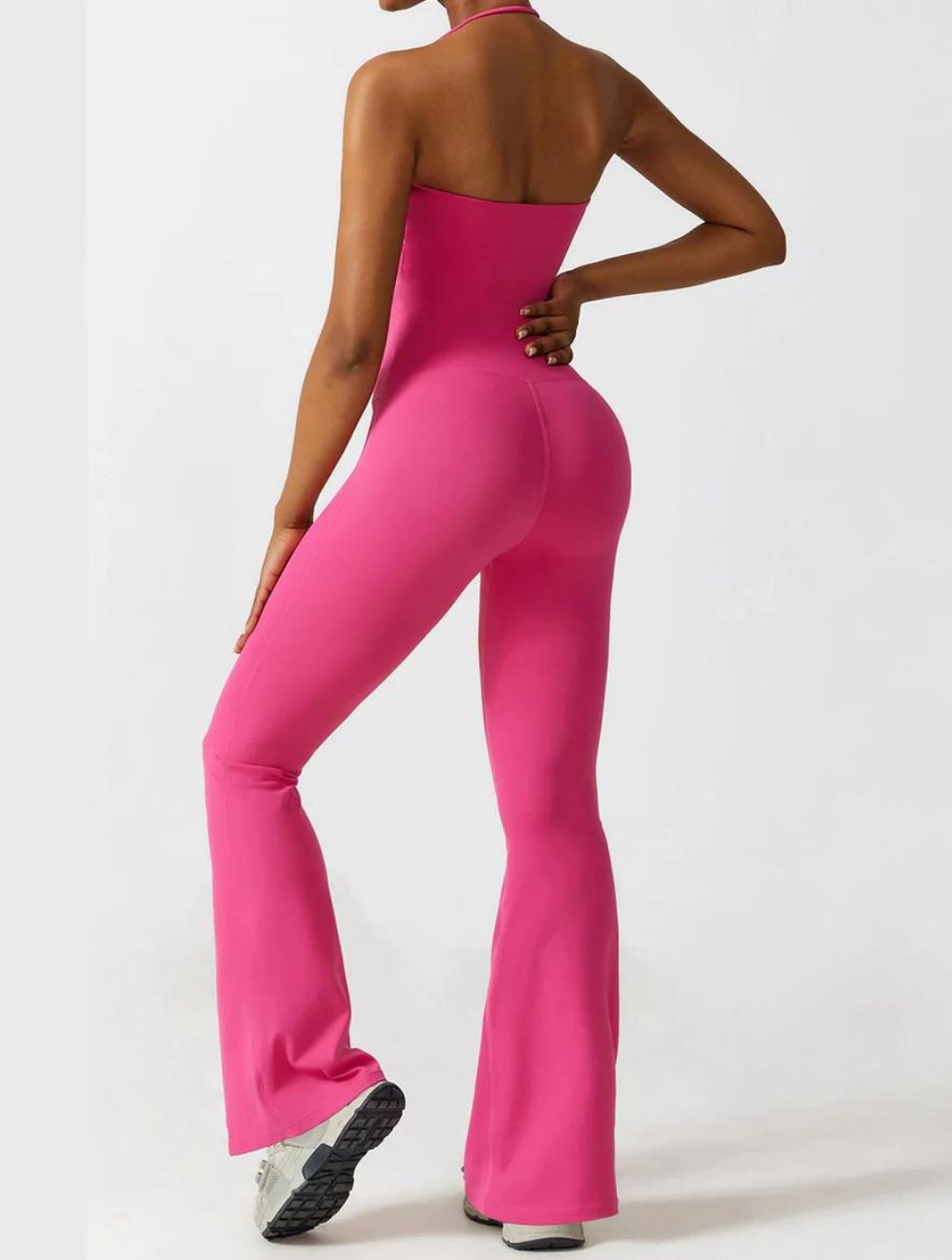 Halter Flared Jumpsuit - GetLivetta