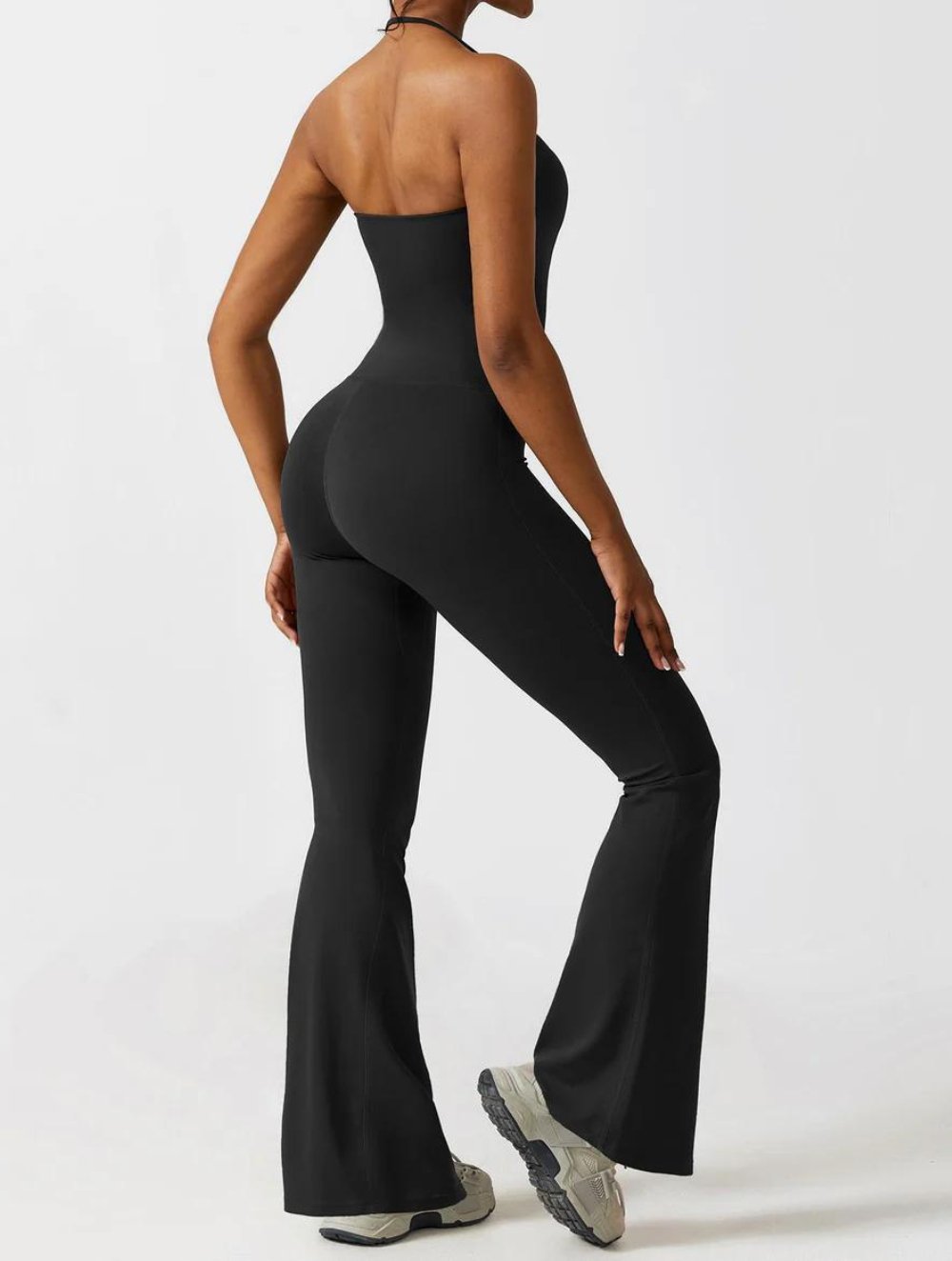 Halter Flared Jumpsuit - GetLivetta