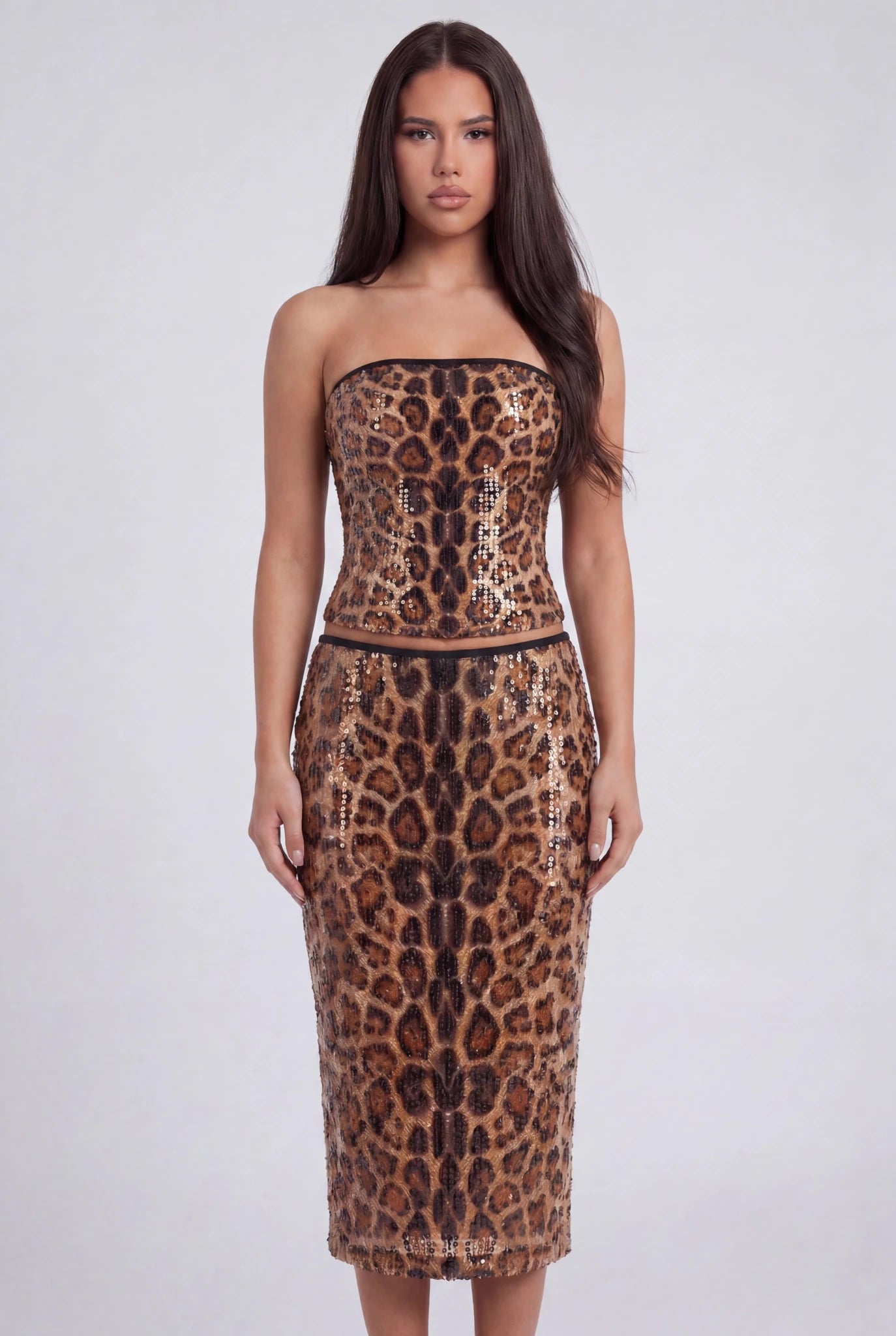 Helena Sequin Leopard 2 Piece Set - Livetta
