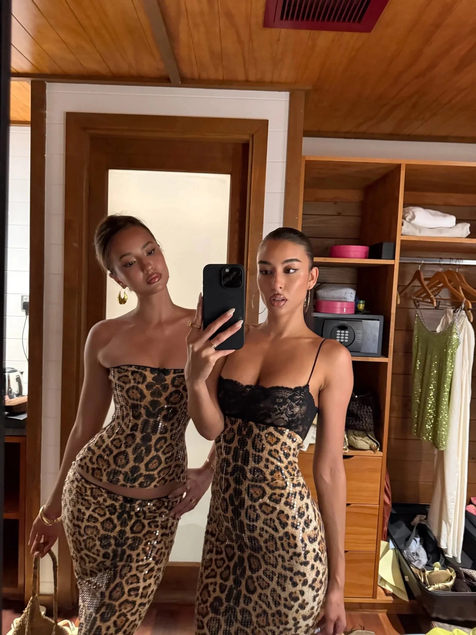 Helena Sequin Leopard 2 Piece Set - Livetta