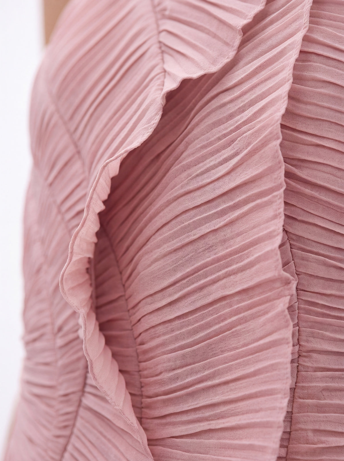 Vera Asymmetric Pleated Halterneck Maxi Dress