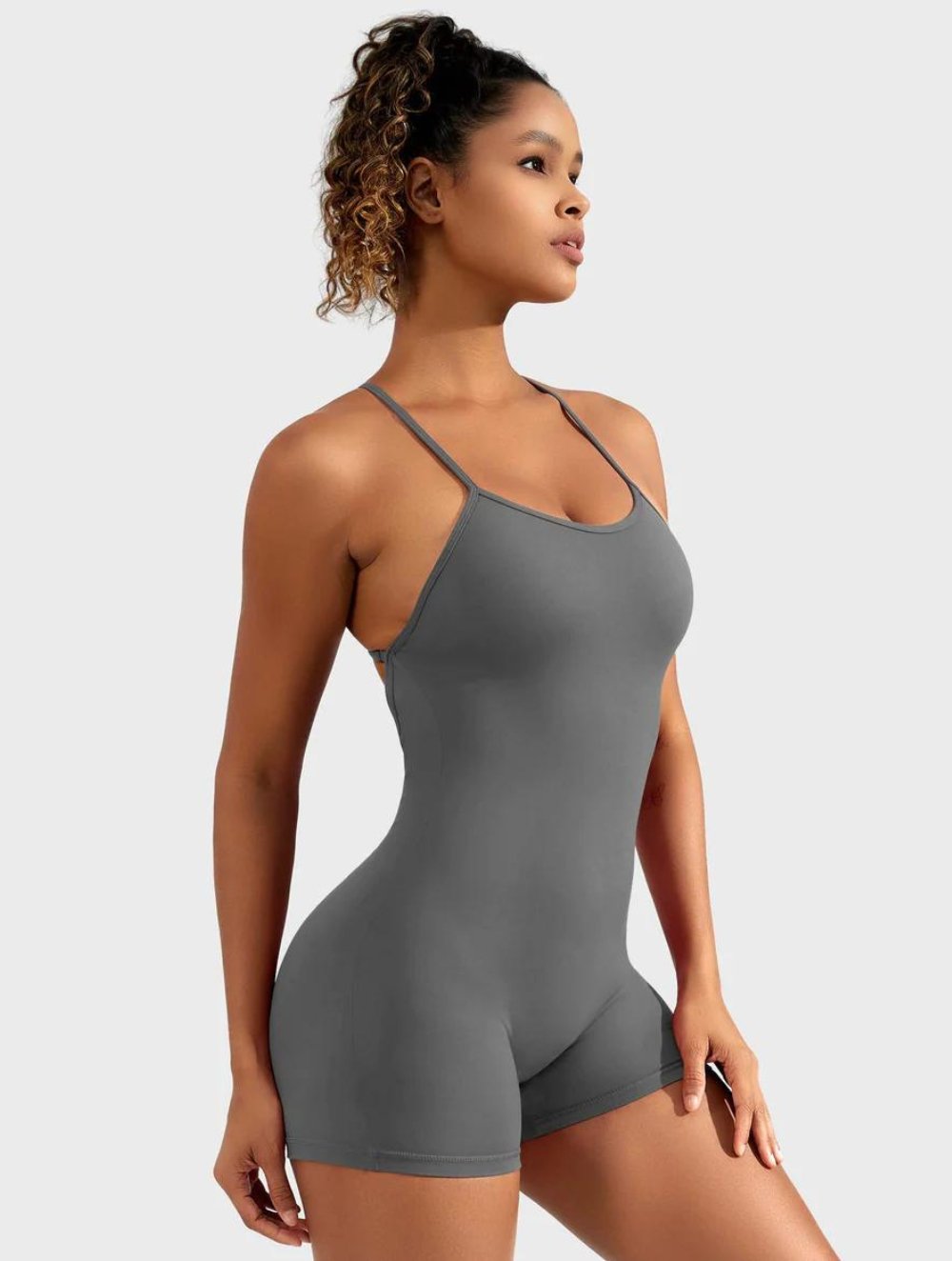 Liza V-Back Romper - GetLivetta