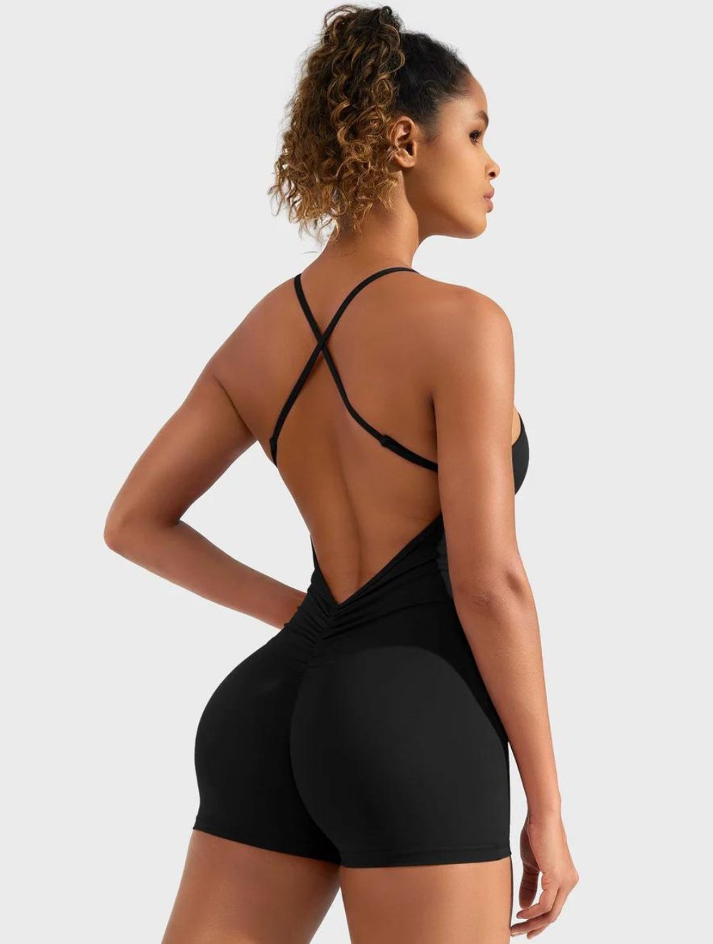 Liza V-Back Romper - GetLivetta