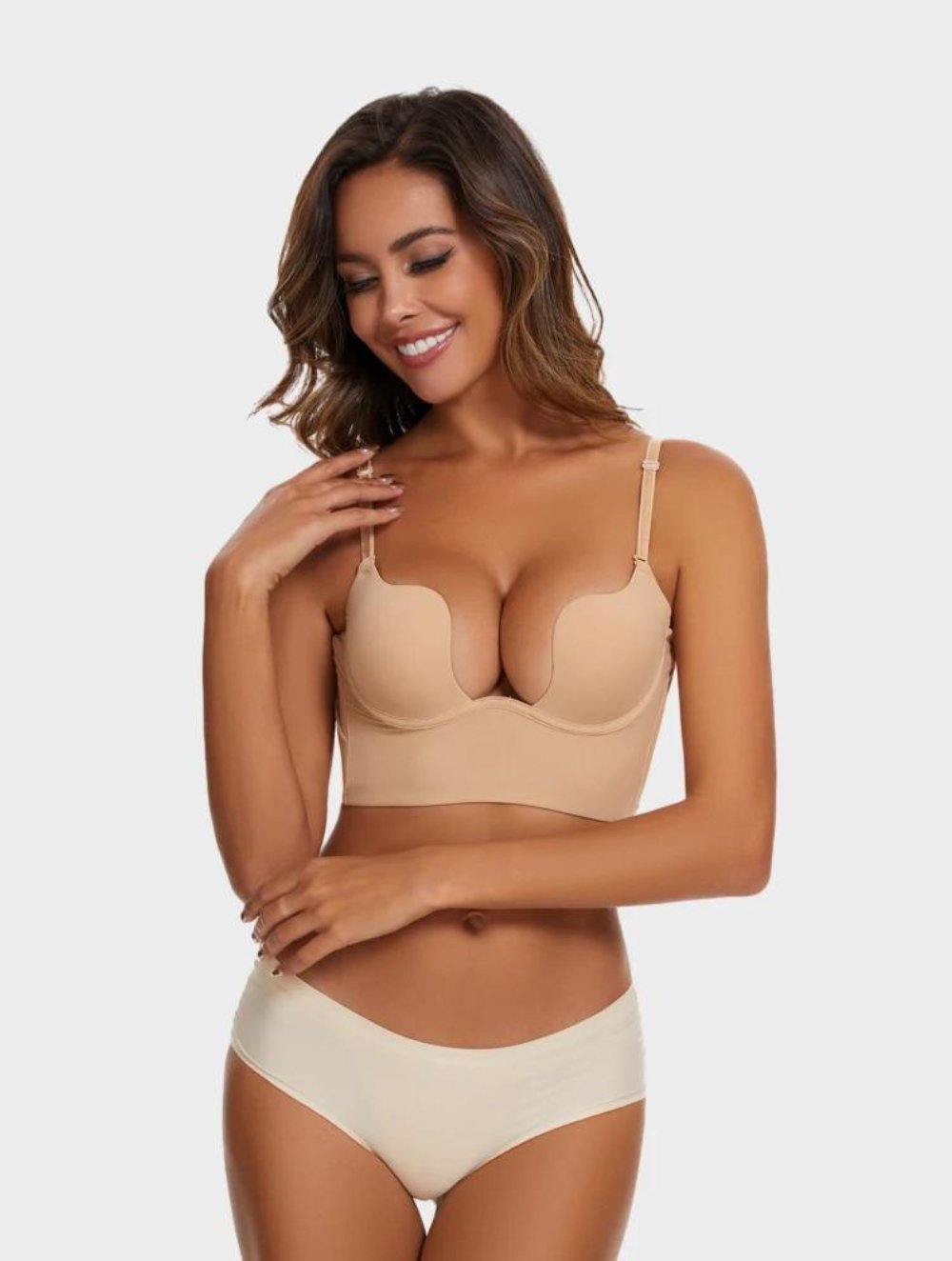 Low Cut U-Shaped Backless Bra - GetLivetta