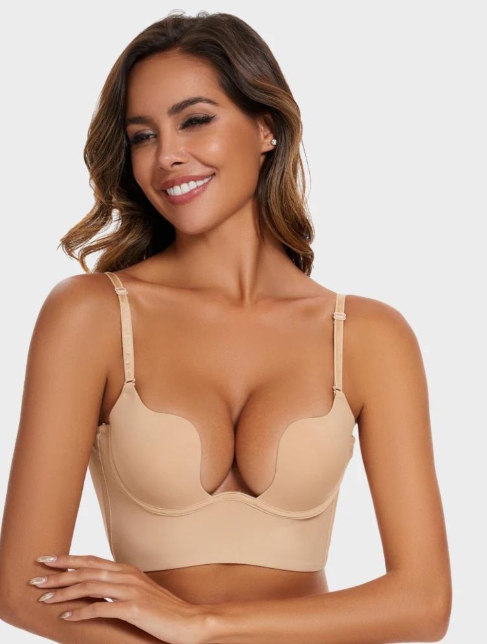 Low Cut U-Shaped Backless Bra - GetLivetta