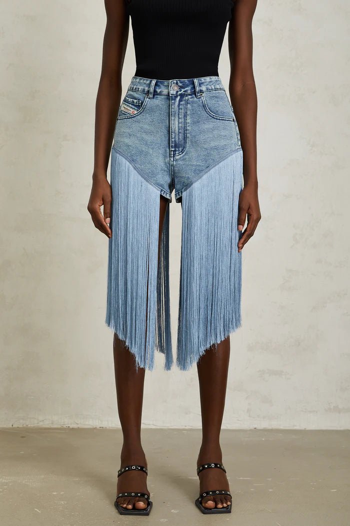 Marta Fringed Denim Shorts - Livetta