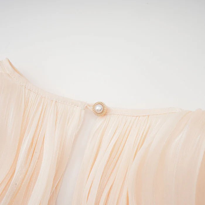 Melinda Pleated Ruffled Mini Dress - Livetta