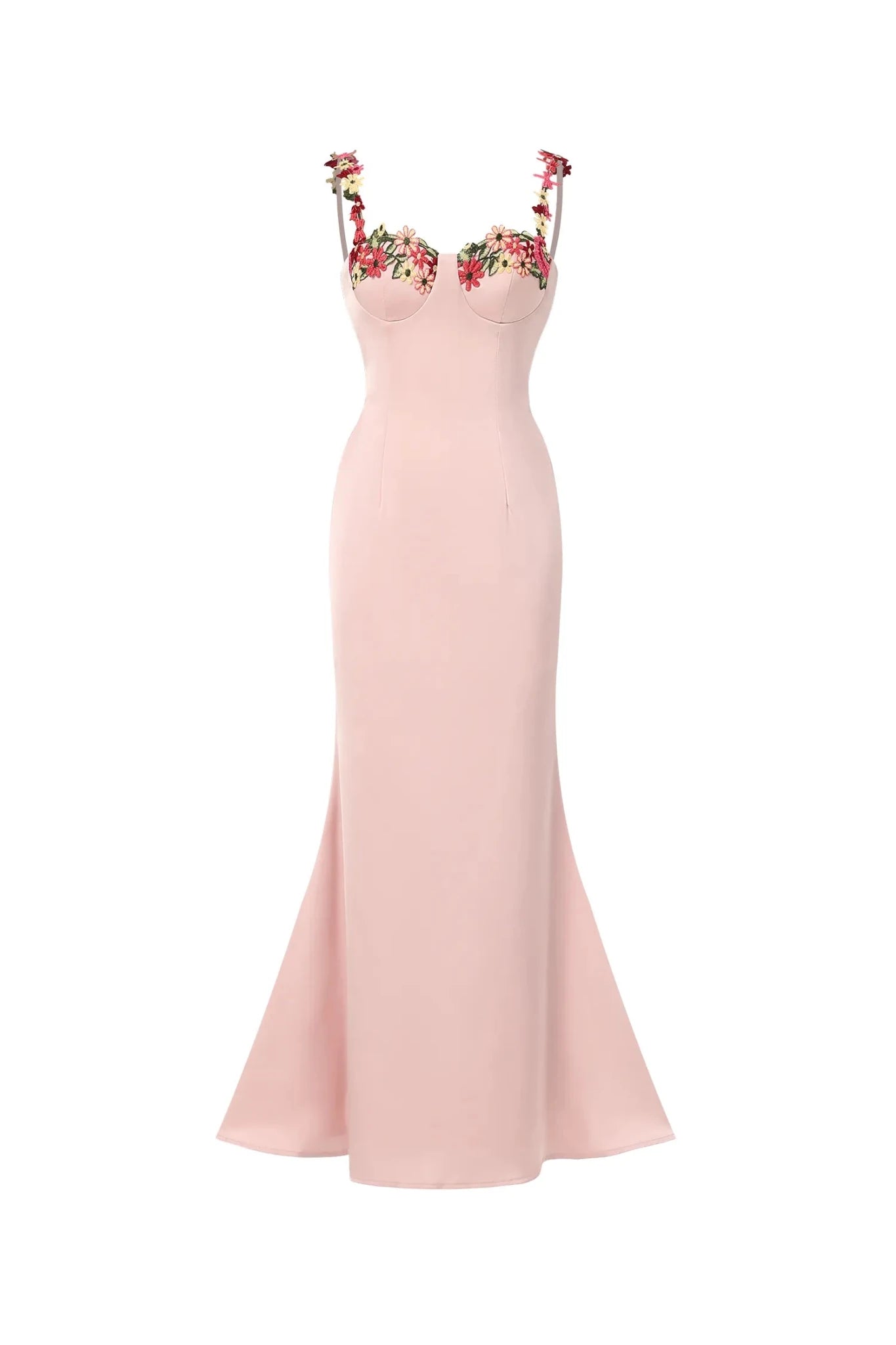 Rosanne Flower Embroidered Maxi Dress - Livetta